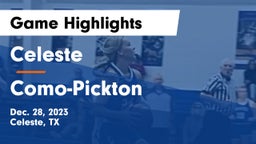 Celeste  vs Como-Pickton  Game Highlights - Dec. 28, 2023