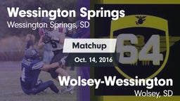 Matchup: Wessington Springs vs. Wolsey-Wessington  2016