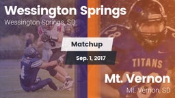 Matchup: Wessington Springs vs. Mt. Vernon  2017