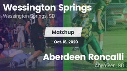 Matchup: Wessington Springs vs. Aberdeen Roncalli  2020