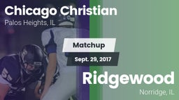 Matchup: Chicago Christian vs. Ridgewood  2017