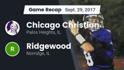 Recap: Chicago Christian  vs. Ridgewood  2017