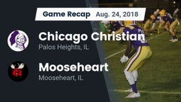Recap: Chicago Christian  vs. Mooseheart  2018