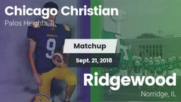 Matchup: Chicago Christian vs. Ridgewood  2018