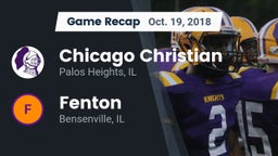 Recap: Chicago Christian  vs. Fenton  2018