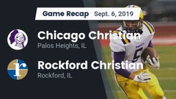 Recap: Chicago Christian  vs. Rockford Christian  2019