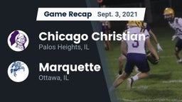 Recap: Chicago Christian  vs. Marquette  2021