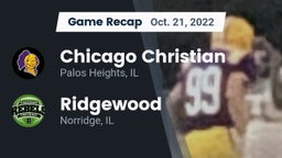 Recap: Chicago Christian  vs. Ridgewood  2022