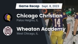 Recap: Chicago Christian  vs. Wheaton Academy  2023