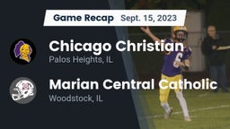 Recap: Chicago Christian  vs. Marian Central Catholic  2023