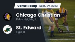 Recap: Chicago Christian  vs. St. Edward  2023