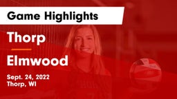 Thorp  vs Elmwood  Game Highlights - Sept. 24, 2022