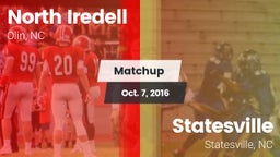 Matchup: North Iredell High vs. Statesville  2016