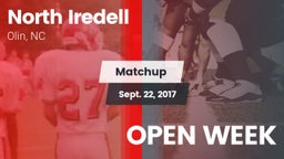 Matchup: North Iredell High vs. OPEN WEEK 2017