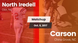 Matchup: North Iredell High vs. Carson  2017