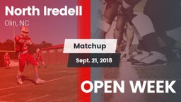 Matchup: North Iredell High vs. OPEN WEEK 2018