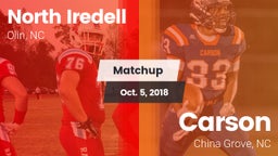 Matchup: North Iredell High vs. Carson  2018