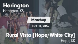 Matchup: Herington vs. Rural Vista [Hope/White City]  2016