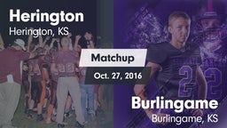 Matchup: Herington vs. Burlingame  2016