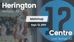 Matchup: Herington vs. Centre  2019