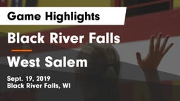 Black River Falls  vs West Salem Game Highlights - Sept. 19, 2019