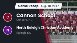 Recap: Cannon School vs. North Raleigh Christian Academy  2017