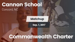Matchup: Cannon vs. Commonwealth Charter 2017
