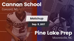 Matchup: Cannon vs. Pine Lake Prep  2017