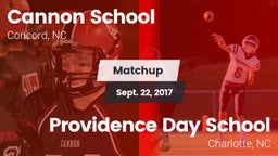 Matchup: Cannon vs. Providence Day School 2017