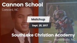 Matchup: Cannon vs. SouthLake Christian Academy 2017
