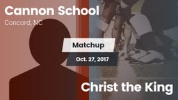 Matchup: Cannon vs. Christ the King 2017