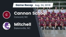 Recap: Cannon School vs. Mitchell  2018