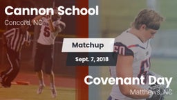 Matchup: Cannon vs. Covenant Day  2018