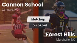 Matchup: Cannon vs. Forest Hills  2018