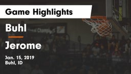 Buhl  vs Jerome  Game Highlights - Jan. 15, 2019