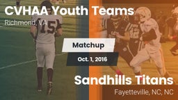 Matchup: CVHAA Youth Teams vs. Sandhills Titans 2016