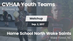 Matchup: CVHAA Youth Teams vs. Home School North Wake Saints 2016