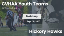Matchup: CVHAA Youth Teams vs. Hickory Hawks 2017