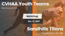 Matchup: CVHAA Youth Teams vs. Sandhills Titans 2017