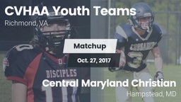 Matchup: CVHAA Youth Teams vs. Central Maryland Christian 2017