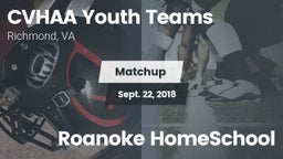Matchup: CVHAA Youth Teams vs. Roanoke HomeSchool 2018