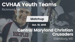 Matchup: CVHAA Youth Teams vs. Central Maryland Christian Crusaders  2018