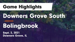 Downers Grove South  vs Bolingbrook  Game Highlights - Sept. 2, 2021