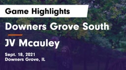 Downers Grove South  vs JV Mcauley Game Highlights - Sept. 18, 2021