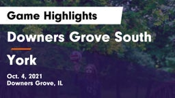Downers Grove South  vs York Game Highlights - Oct. 4, 2021