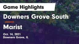 Downers Grove South  vs Marist Game Highlights - Oct. 14, 2021