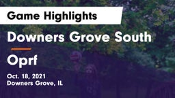 Downers Grove South  vs Oprf Game Highlights - Oct. 18, 2021