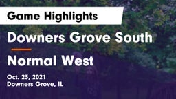 Downers Grove South  vs Normal West Game Highlights - Oct. 23, 2021