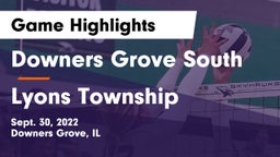Downers Grove South  vs Lyons Township  Game Highlights - Sept. 30, 2022