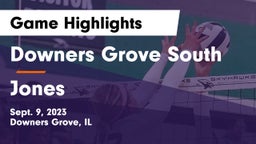 Downers Grove South  vs Jones  Game Highlights - Sept. 9, 2023